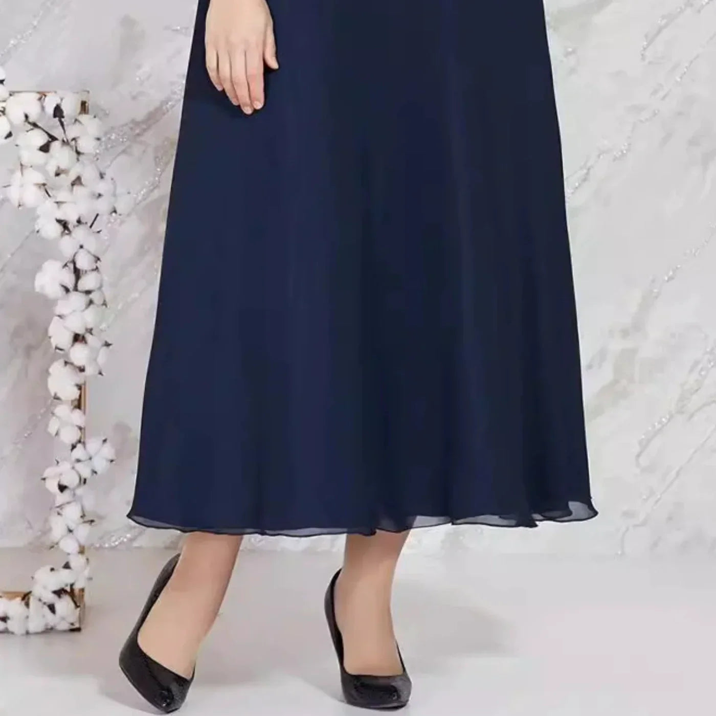 👗Vårnyheter Tidsbegränsad 50% rabatt✨Elegant spetsklänning i plusstorlek
