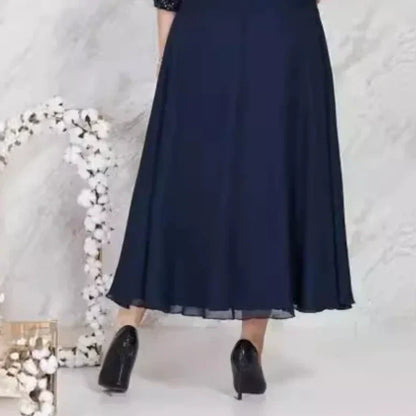 👗Vårnyheter Tidsbegränsad 50% rabatt✨Elegant spetsklänning i plusstorlek