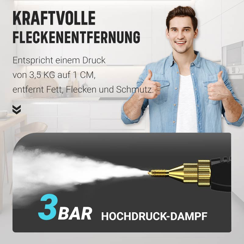🔥💨 2500W Hochdruck-Dampfreiniger – kraftvolle Hochtemperatur-Reinigung 🔥💨 Ohne Chemie, für Küche, Bad & Co. – blitzsauber mit 50% Rabatt im HEIßEN SALE!