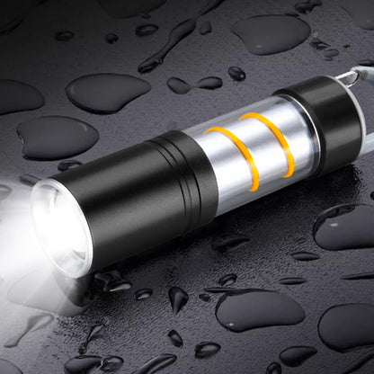 Multifunctional, super bright, rechargeable USB camping flashlight