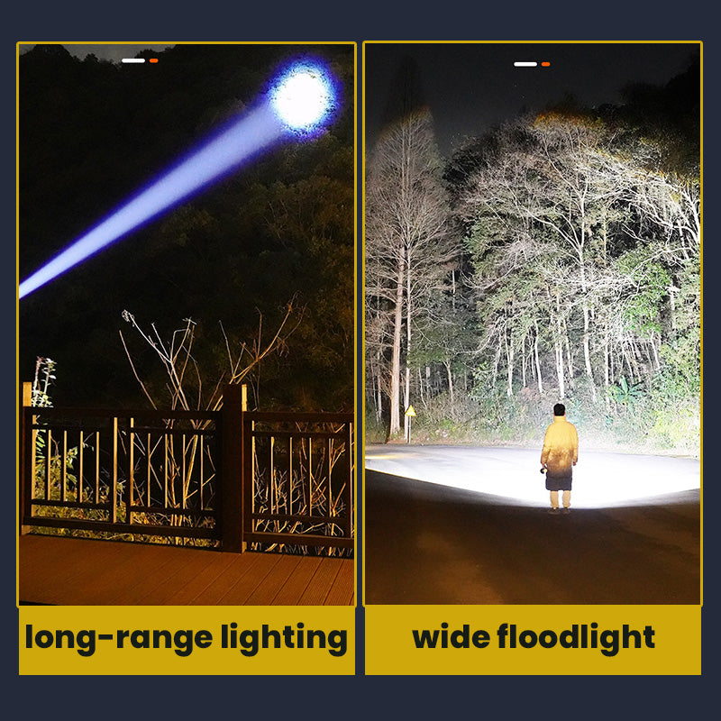Multifunctional, super bright, rechargeable USB camping flashlight