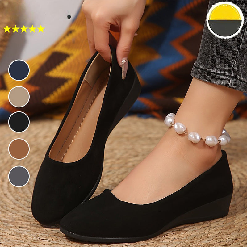 🎀Nieuwkomer 2025🎀Elegante, lichte, antislip wigschoenen met lage hak