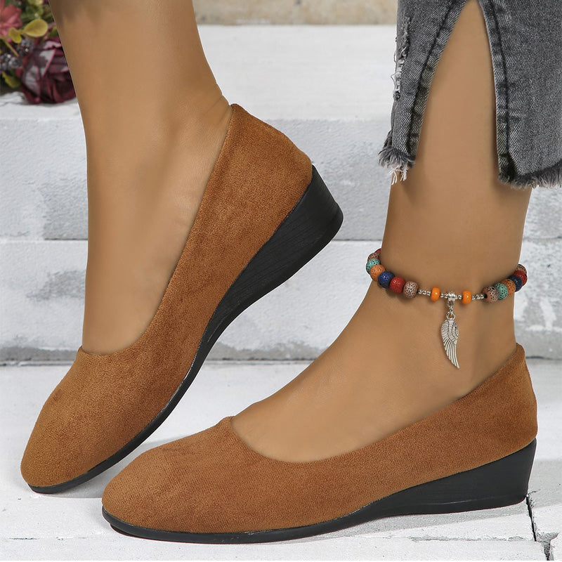 🎀Nieuwkomer 2025🎀Elegante, lichte, antislip wigschoenen met lage hak