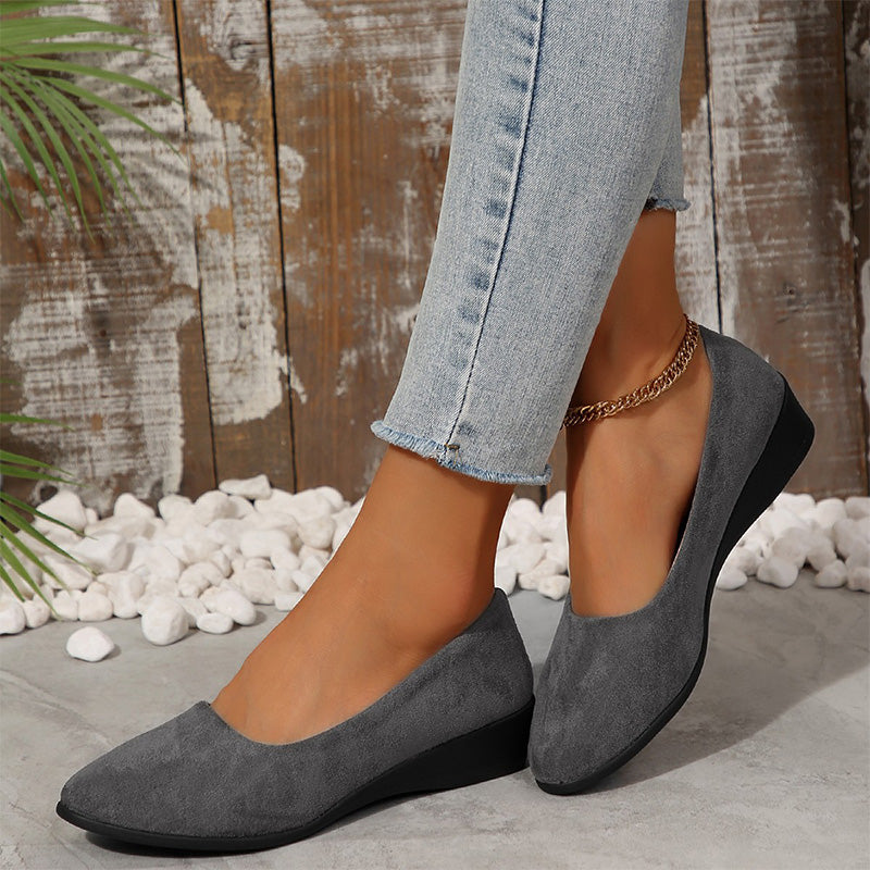 🎀Nieuwkomer 2025🎀Elegante, lichte, antislip wigschoenen met lage hak