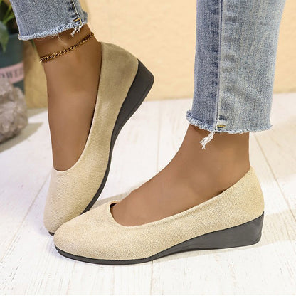 🎀Nieuwkomer 2025🎀Elegante, lichte, antislip wigschoenen met lage hak