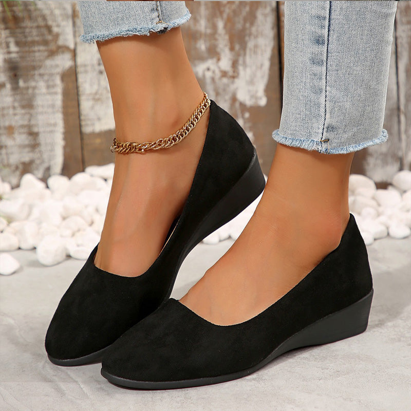 🎀Nieuwkomer 2025🎀Elegante, lichte, antislip wigschoenen met lage hak
