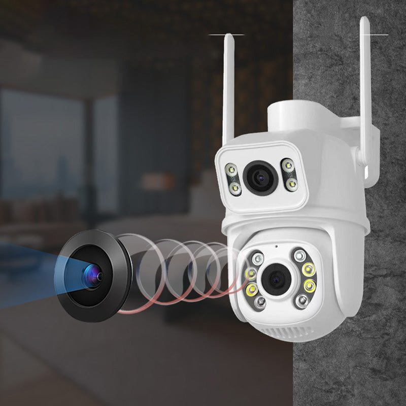 Dual Lens Night Vision HD Security Camera
