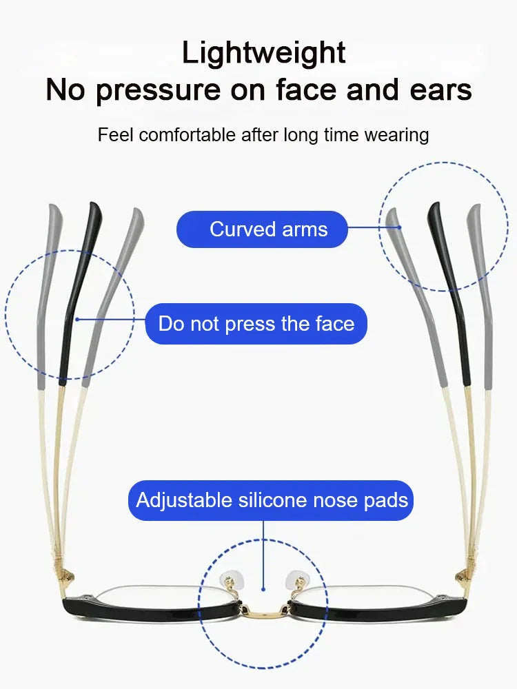 Occhiali presbiopici anti -blu ultra leggeri