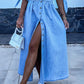✨New this spring! - 🧥Women's V-neck button-front denim dress