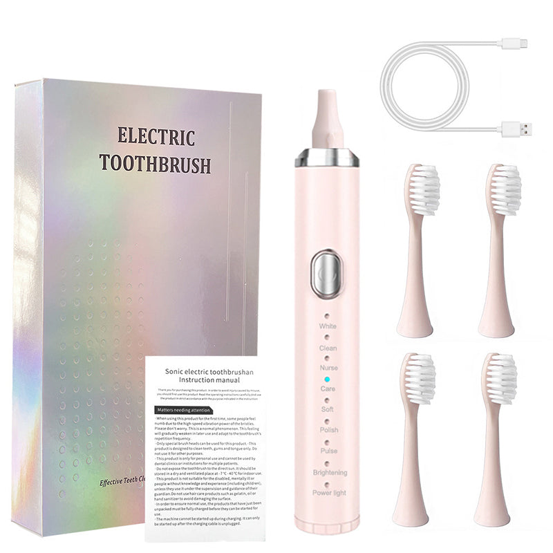 💕VENTA CALIENTE 2025🦷Cepillo de dientes eléctrico sónico con 8 modos para adultos🦷  4 cabezales de cepillo