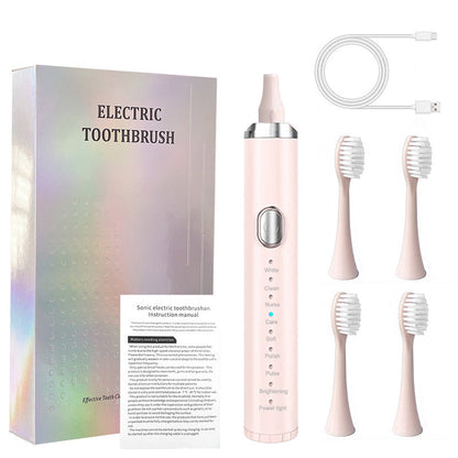 💕VENTA CALIENTE 2025🦷Cepillo de dientes eléctrico sónico con 8 modos para adultos🦷  4 cabezales de cepillo