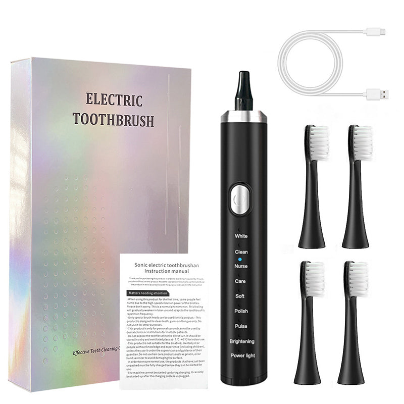 💕VENTA CALIENTE 2025🦷Cepillo de dientes eléctrico sónico con 8 modos para adultos🦷  4 cabezales de cepillo