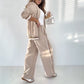 Kostenloser Versand🌸Frühjahrsangebote🌸Damen Casual Beige 2-Teiliges Set