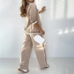 Kostenloser Versand🌸Frühjahrsangebote🌸Damen Casual Beige 2-Teiliges Set