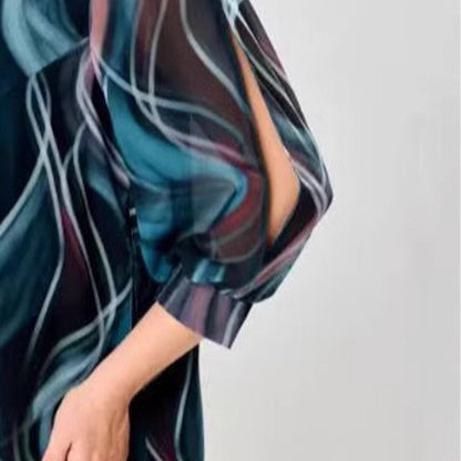 Fashion des femmes respirant, robe lâche