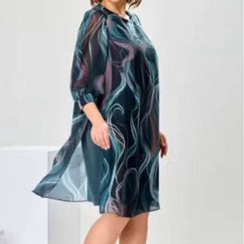 Fashion des femmes respirant, robe lâche