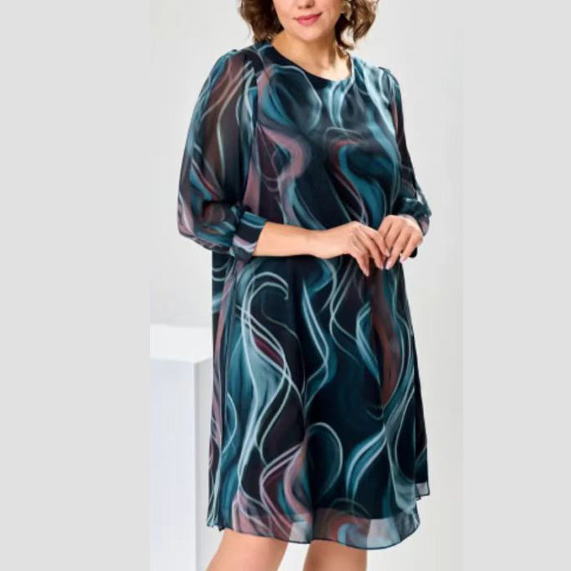 Fashion des femmes respirant, robe lâche