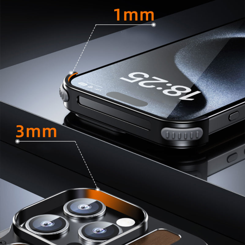 Tasca del cellulare di supporto magnetico in noce per Samsung
