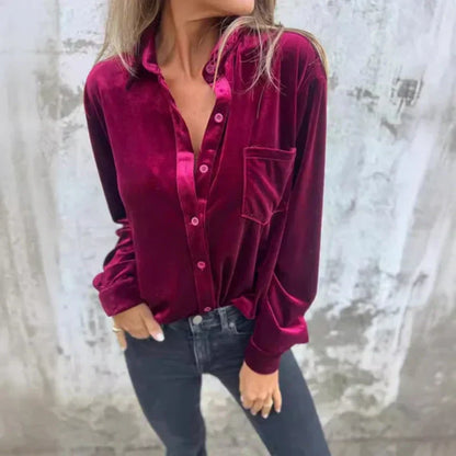 Camicia lunga per manichetta con placca e borsa per donne