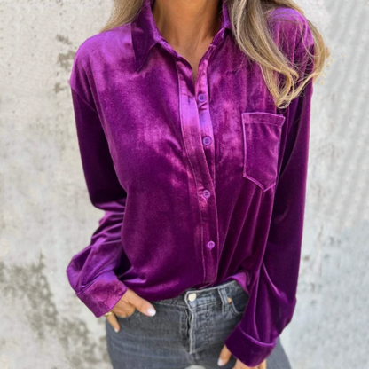 Camicia lunga per manichetta con placca e borsa per donne