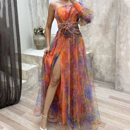 ⏳Begrenzte Zeit 50% Rabatt💥🌸Frühjahrs-Specials🌸 Damen Tüll Unregelmäßiges Kleid Kleider