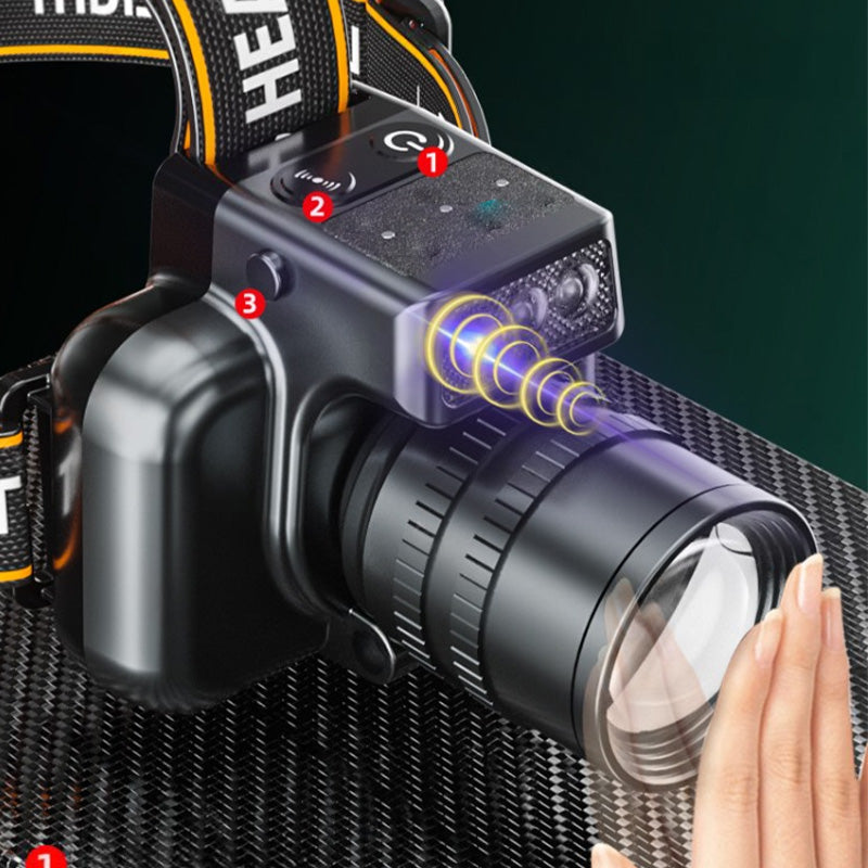 Powerful headlamp with an extremely long service life
