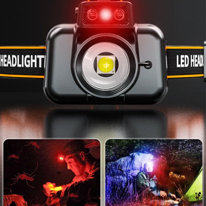 Powerful headlamp with an extremely long service life