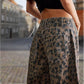 🐆Heißer Verkauf👖 Lässige, lockere Hose mit Leopardenmuster und Taschen💖