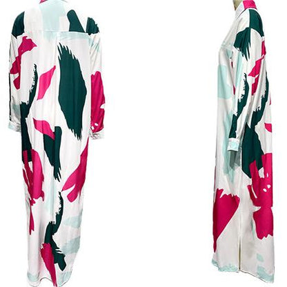 💃🏻Lässiges, bedrucktes, langes Kleid für Frauen