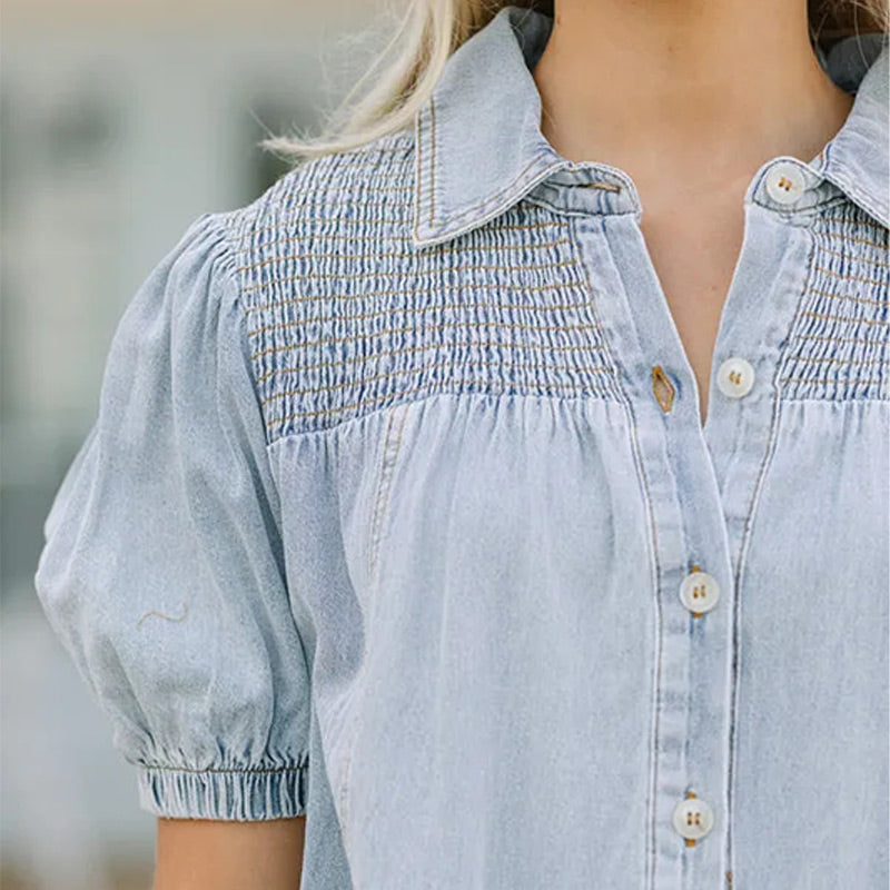 Abito da babydoll di Denim per le donne
