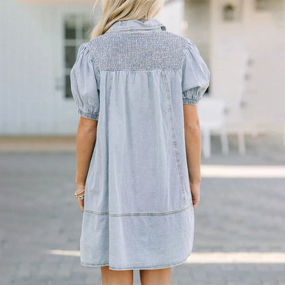Abito da babydoll di Denim per le donne