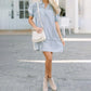 Babydoll dress from denim for women