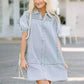 Babydoll dress from denim for women