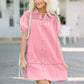 Babydoll dress from denim for women