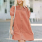 Babydoll dress from denim for women