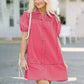 Babydoll dress from denim for women