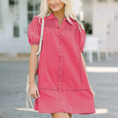 Abito da babydoll di Denim per le donne
