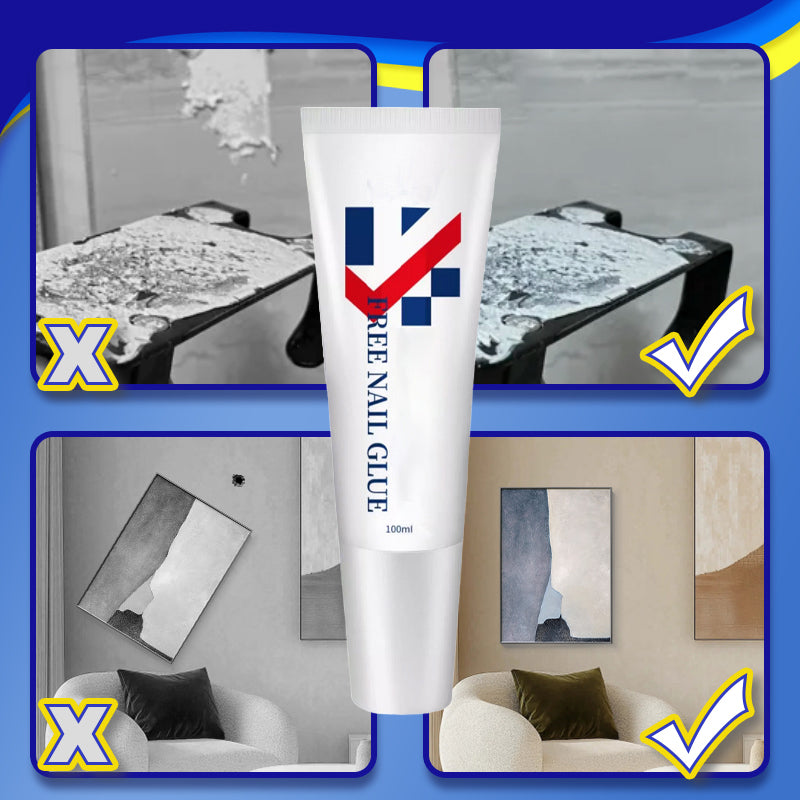 Powerful, mold -resistant, white nail -free glue