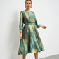 🌸Frühlingsangebote🌸 Smaragdgrünes, vergoldetes Kleid mit Farbverlauf