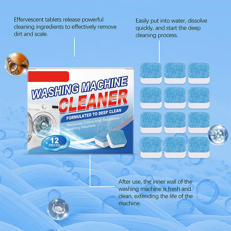 🔥Solange der Vorrat reicht 40 % Rabatt!🎉Leistungsstarke Waschmaschinen-Reiniger Tabletten - 12 Stück