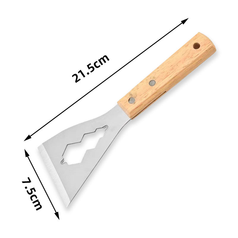 🛠️ KAUFE 1, ERHALTE 1 GRATIS! ⚒️ Mehrzweck-Spachtelmesser – Stahlklinge, Holzgriff & Perfekt für Renovierung 🏠