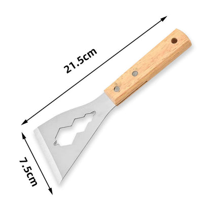 🛠️ KAUFE 1, ERHALTE 1 GRATIS! ⚒️ Mehrzweck-Spachtelmesser – Stahlklinge, Holzgriff & Perfekt für Renovierung 🏠