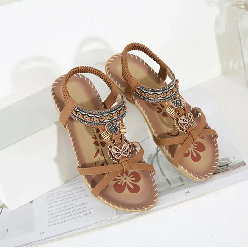 💎 53% RABATT! 💎 2026 Bohemian-Sandalen für Frauen – Atmungsaktiv, Rutschfest & Barfuß-Komfort für den ganzen Tag 🌈👣
