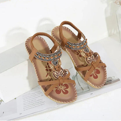 💎 53% RABATT! 💎 2026 Bohemian-Sandalen für Frauen – Atmungsaktiv, Rutschfest & Barfuß-Komfort für den ganzen Tag 🌈👣