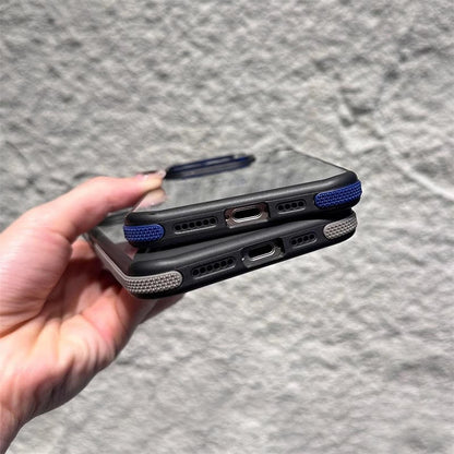 Magnetisk mobiltelefonfodral med linsfäste för iPhone -serien