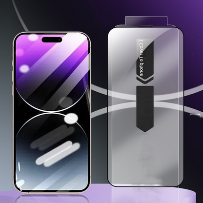 HD Displayschutzfolie für iPhone Serie - Automatische Staubentfernung Installation