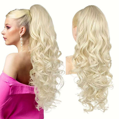 💜Zeitlich begrenzte Aktion 40 % Rabatt💜Clip-on-Haarverlängerung für welligen Pferdeschwanz