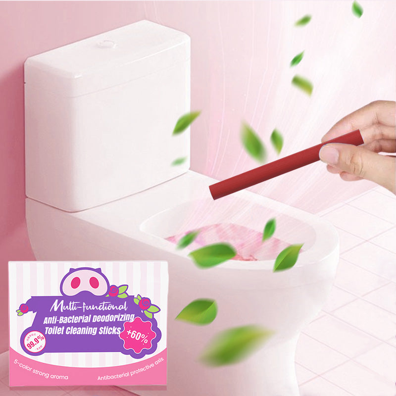 Multifunctionele antibacteriële, desodoriserende toiletreinigingsstaven