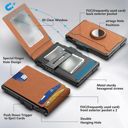 💲Begrenset tid halv pris - Slim Wallet kredittkortholder med pengeklips
