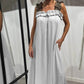 Robe maxi pour femmes sans manches décontractées avec sacs